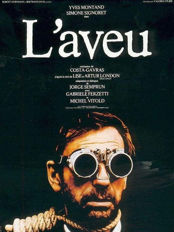 Affiche du film Laveu (1970) de Costa-Gavras. Voir Laveu en streaming / torrent sur meilleurs-films.fr